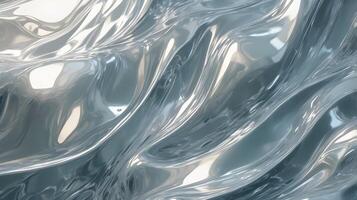 A magnified close-up of reflections twisted by rippled glass texture. photo