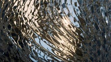 A creative macro of light refracting through irregular glass patterns. photo