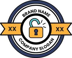 A logo for a company that sells locks vector