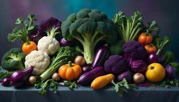 A table full of different types of vegetables photo