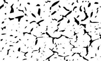 Crack fractures of wall or floor break effect, old texture background. broken wall. vector