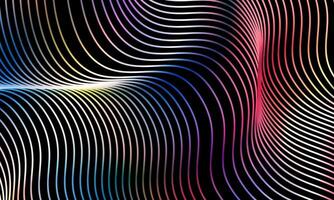 luxury wave stripe background. glowing colorful lines pattern. modern futuristic background. vector