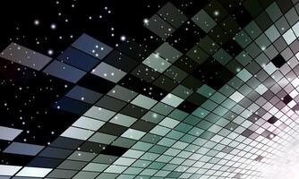 digital networking technology abstract dark background, perspective grid sparkle and science space. square pattern dimension. vector