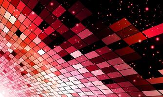 digital networking technology abstract red background, perspective grid sparkle and science space. square pattern dimension. shiny light. vector