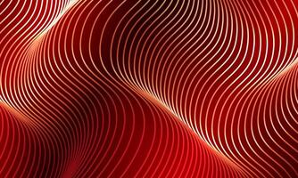 luxury wave stripe background. glowing red lines pattern. vector