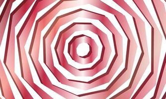 Abstract circle line pattern spin red and white stripes. rotating lines. vector
