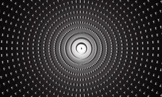 Radial halftone spotted gradient background. Dotted texture geometric dark background. artistic retro style. vector