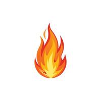 Ethereal Ember A Simple Yet Striking Fire Design vector