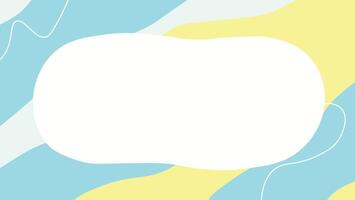 Modern wave shapes with white empty space trendy abstract background vector