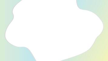 wave gradient 3d background with white space nature pattern cartoon. Summer field poster, paper podium blurred scene vector