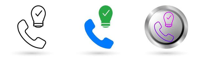 Modern Solution icons present automation technology in customer service, Available in various styles, including outline, solid, and glossy effects, ideal for helpdesk software etc. vector