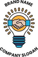 A logo for a company that is about to make a deal vector
