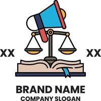 A logo for a company that has the words brand name and company logo on it vector