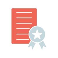 Icon a patent, isolated against a clean background vector