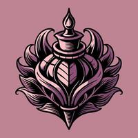 Intricate Ornament Design with Floral Patterns in Vintage Style vector