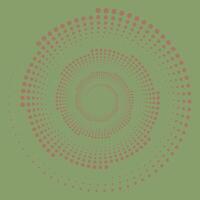 Circle mocha mousse dots on tendril background. Abstract background. Optical illusion backdrop. Geometric minimalist art. Design element for frame, logo, tattoo, web pages, prints, posters, mockup. vector