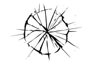 Realistic Cracked Glass Effect with Sharp Fractures vector