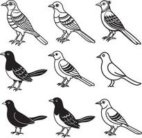Cuckoo line art illustration design vector