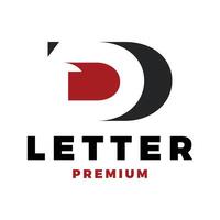 initial letter dd negative space icon logo template illustration design vector