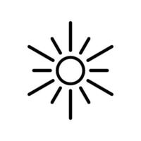 sun icon template illustration design vector