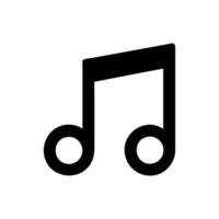 Music icon. music icon Black and write vector