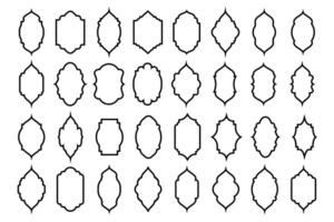 outline window shape collection vector