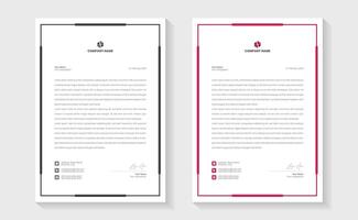 Modern Creative Clean business style letterhead bundle of your corporate project design. Set to print. vector