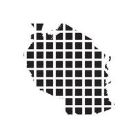 Tanzania Map Icon element vector