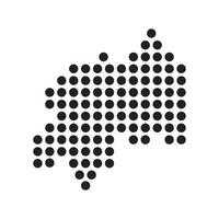 Rwanda Map Icon symbol element vector