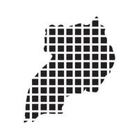 Uganda Map Icon element vector