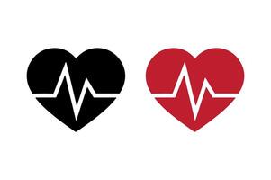 Heart-shaped icons are displayed on a white background. vector
