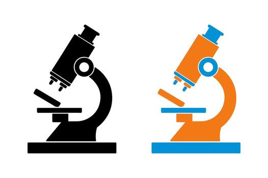 Microscope icon set simple design. vector