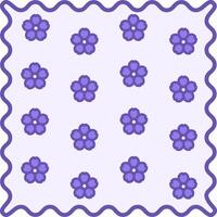 Colored Pattern Icon. Illustration. Fabric With Flowers. Design, Endless Ornament. Concept Material Characteristics vector