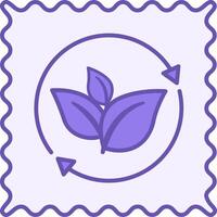 Colored Eco Material Icon. Illustration. Materials Produced With Minimal Use Of Resources And Minimal Impact On The Environment. Eco-Friendly Fabric vector