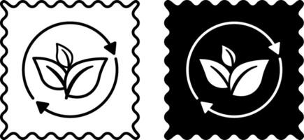 Eco Material Icons. Black And White Illustrations. Materials Produced With Minimal Use Of Resources And Minimal Impact On The Environment. Eco-Friendly Fabric vector
