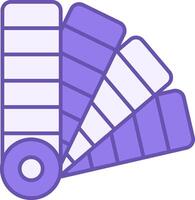Colored Swatch Fabric Icon. Illustration. Small Pieces Of Different Fabrics. Material Characteristics Concept vector