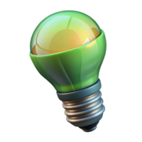 wonderful abstract Energy Efficient Lightbulb Lit Up Isolated high quality png