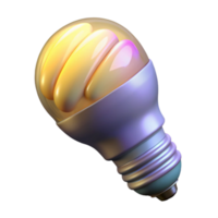 beautiful rustic Energy Efficient Lightbulb Lit Up Isolated authentic png
