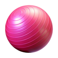 elegant minimalist Exercise Ball Bright Pink Isolated Element high resolution png