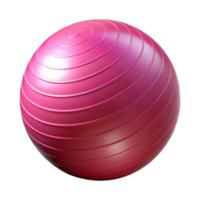 serene abstract Exercise Ball Bright Pink Isolated Element professional png
