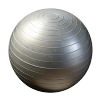 serene contemporary Exercise Ball Grey Textured Isolated Element genuine png