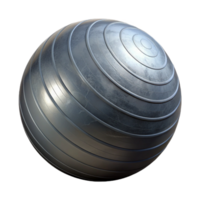 serene creative Exercise Ball Deflated Isolated Element detailed png