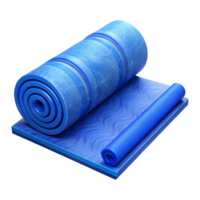 serene minimalist Exercise Mat Rolled Up Isolated Element professional png