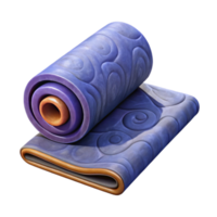 magnificent abstract Exercise Mat Rolled Up Isolated Element premium png