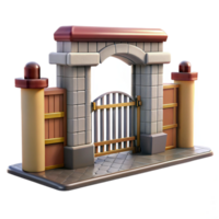 beautiful abstract Factory Gate Open Welcome View Isolated exclusive png