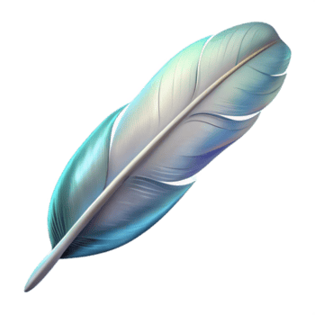 atemberaubend zeitgenössisch Feder fallen sanft transparent Hintergrund Prämie png