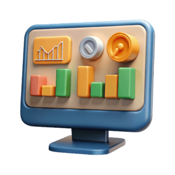 sereno moderno finanziario dati su computer schermo isolato elemento autentico png