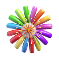 elegant minimalist Fireworks Display Colorful Transparent Background high resolution png