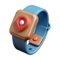 vibrant rustic Fitness Tracker on Wrist Close Up Isolated Transparent Background high resolution png
