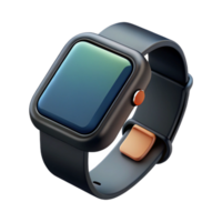 extraordinary rustic Fitness Watch Black Screen Isolated with Transparent Background high resolution png